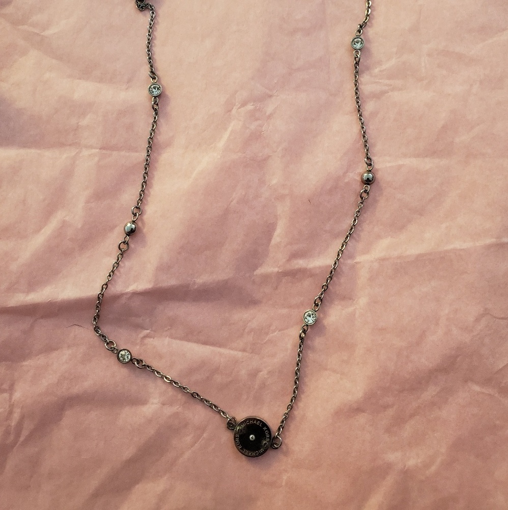 Michael kors silver necklace